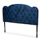 Baxton Studio Clovis ModernNavy Blue Velvet Upholstered Headboard-Queen 198-12396-ZORO - alternate 5